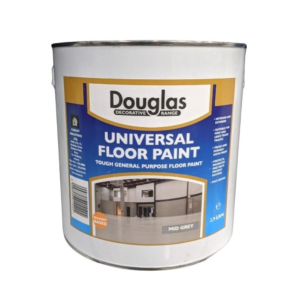 Douglas Floor Paint Mid-Grey 2.5L