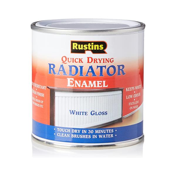 Rustins Radiator Enamel Paint 500ml Gloss