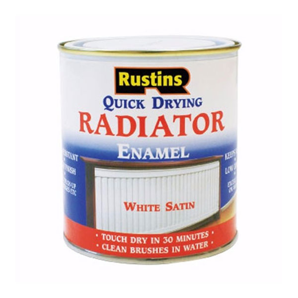 Rustins Radiator Enamel Paint 500ml Satin