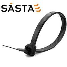 Sasta Cable Tie Black 200mm (Pack of 100)