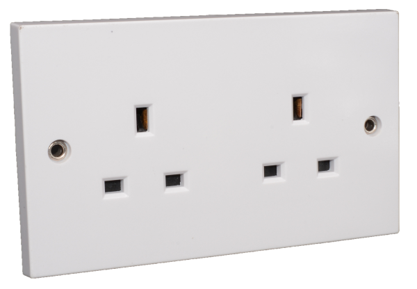 2 Gang Unswitched Socket