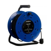 Power 40m 3 pin Cable Reel 13amp 2.5sq 240v