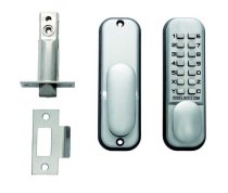 Codelocks Digital Push Button Door Lock Silver Grey with Dual Backplate