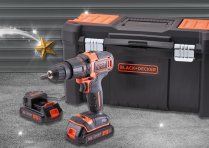 BLACK & DECKER 18V COMBI DRILL WITH 2 X BATTERIES & ACCESSORY KIT