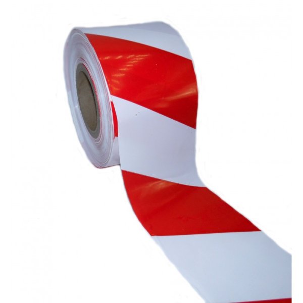 Red/White Barrier Tape 75mm x 500m