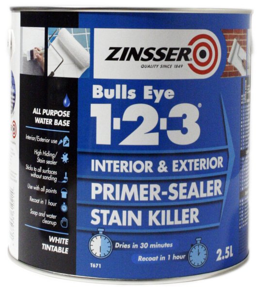 Zinsser Bulls Eye 1-2-3 Primer Sealer 1l