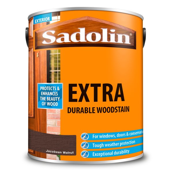 Sadolin Extra Durable Woodstain 2.5l Jacobean Walnut