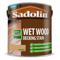 Sadolin Wet Wood Decking Stain 2.5l Light Oak