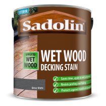 Sadolin Wet Wood Decking Stain 2.5l Grey Slate