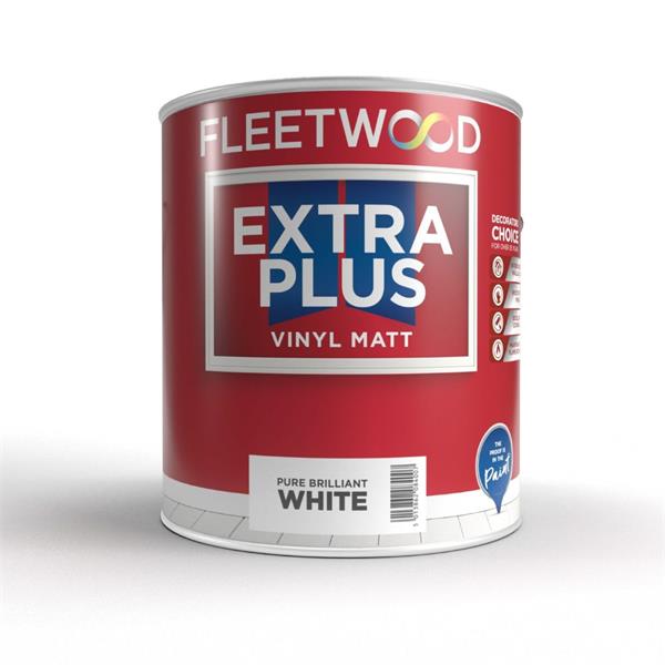 Fleetwood 2.5 ltr Extra-Plus Matt Emulsion Brilliant White