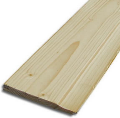 White Deal Treated Weather Sheeting ( Shiplap ) 150mm x 22mm (6" x 1") x 4.8m