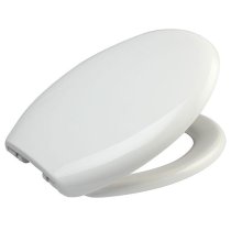 Euroshowers Moulded White Toilet Seat