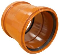 Sewer Coupler Double Collar 4"